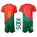 Billige Portugal Bruno Fernandes #8 Hjemmetrøye Barn VM 2022 Kortermet (+ korte bukser)